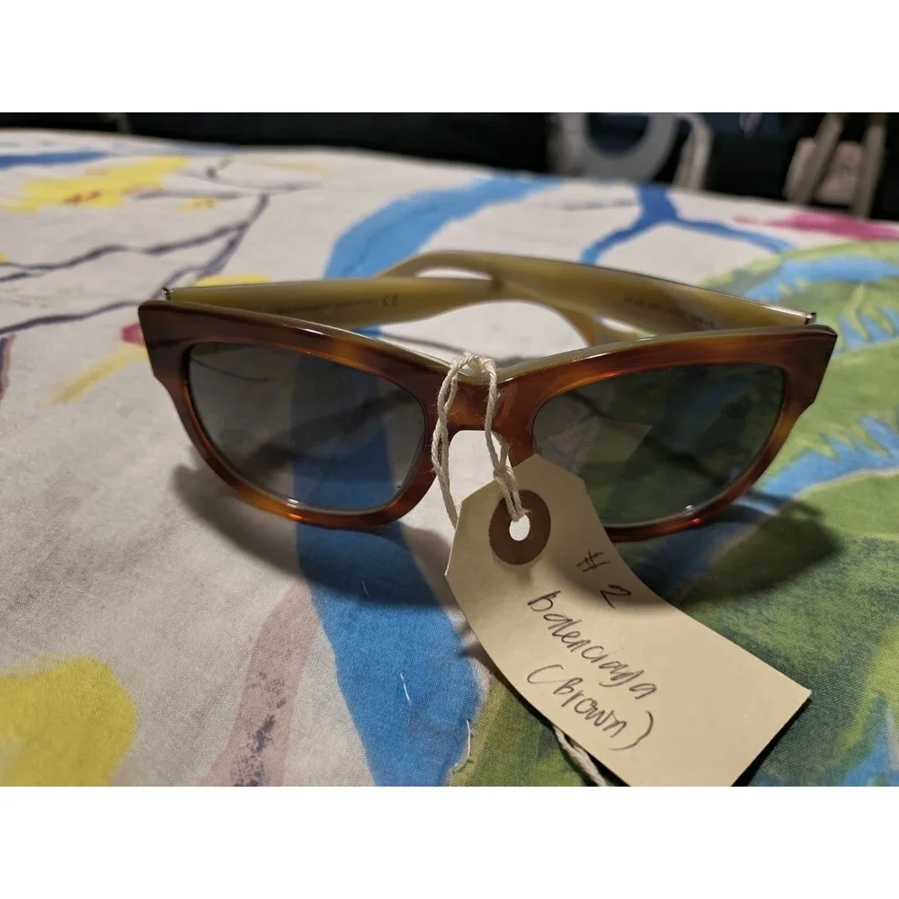 BALENCIAGA BA 69 56B WOMENS SUNGLASSES Tortoise Frames‎ / Gray Lens 54-20-140